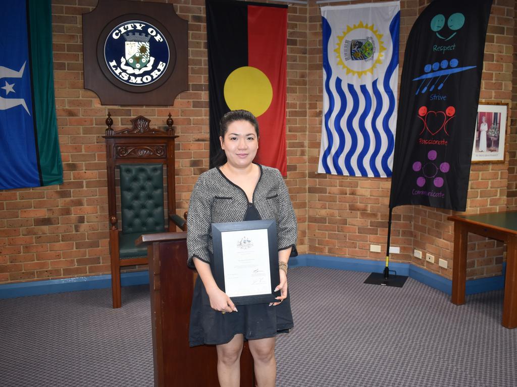 Ngoc Quynh Nhu Nguyen after receiving her citizenship