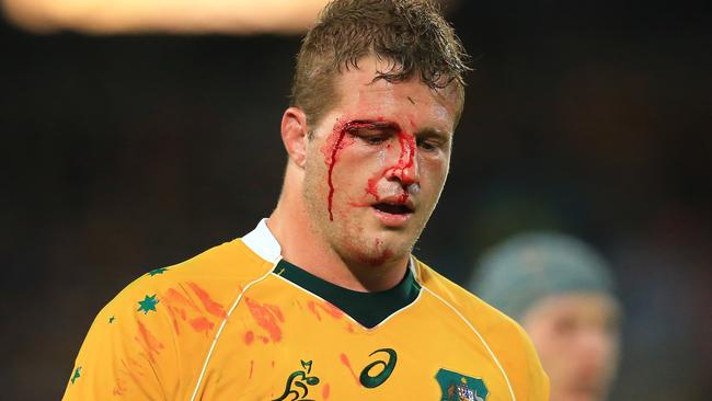 James Slipper of the Wallabies during the Wallabies v All Blacks Bledisloe Cup game 1 at ANZ Stadium, Sydney Olympic Park. pic Mark Evans