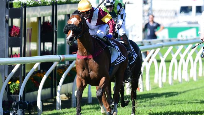 Huetor, pictured here winning the Doomben Cup, looks set for a bumper Autumn carnival Picture: Grant Peters, Trackside Photography