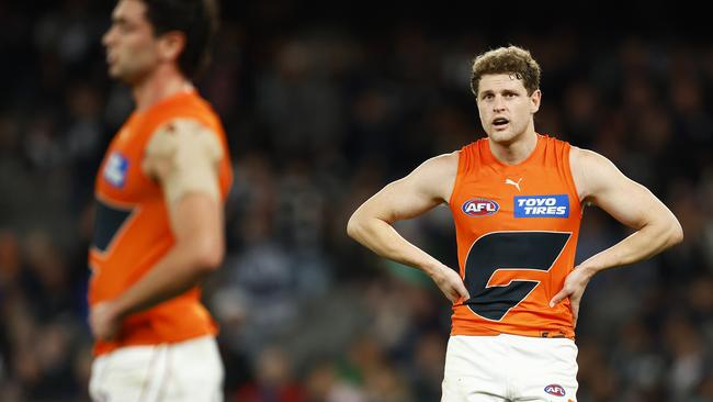 Jacob Hopper (right) and Tim Taranto (left) want to be traded to Richmond. Picture: Daniel Pockett/Getty Images