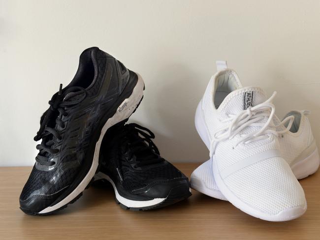 <b>Sneakers:</b> I used to be a jogger, but I am more of a power walker now. I exercise everyday, except at the moment. I hurt my Achilles tendon when I was riding my bike at the beach.