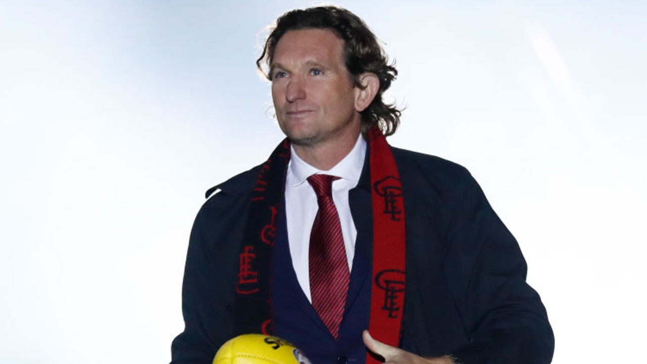 MELBOURNE, AUSTRALIA - JUNE 10: James Hird is seen during the 2022 AFL Round 13 match between the Essendon Bombers and the Carlton Blues at the Melbourne Cricket Ground on June 10, 2022 in Melbourne, Australia. (Photo by Michael Willson/AFL Photos via Getty Images)