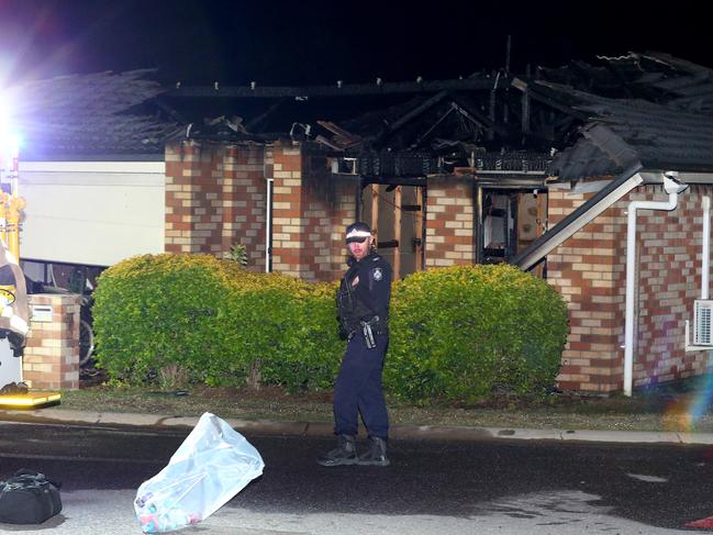 Extensive damage is visible to the Lowood home. Picture: David Clark