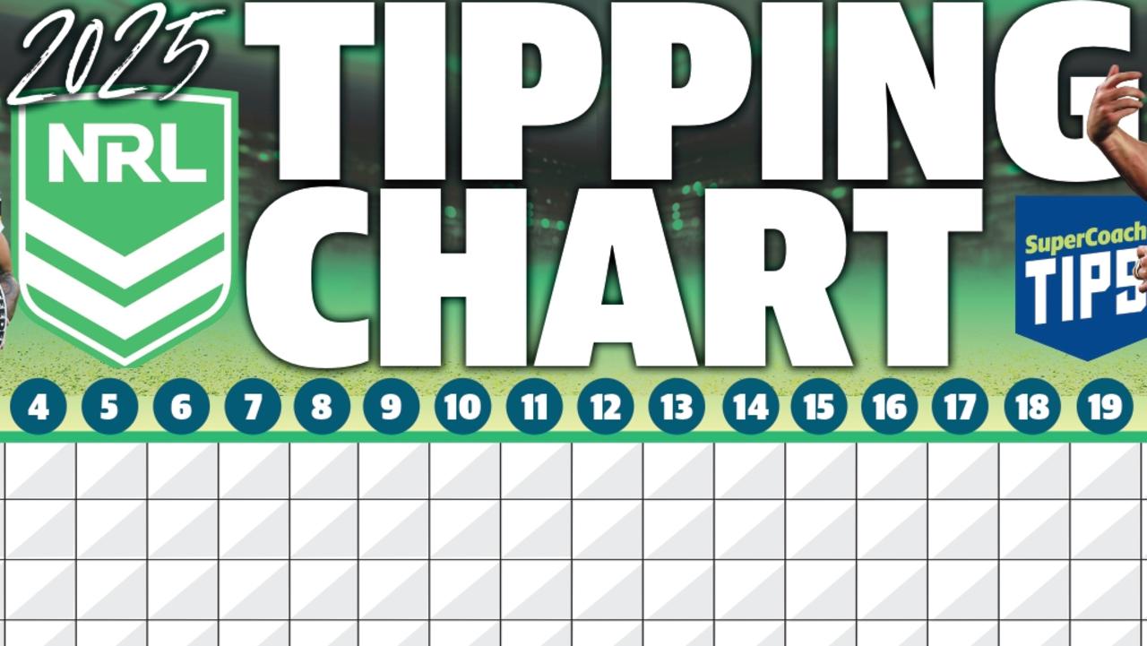 Download your 2025 NRL tipping chart