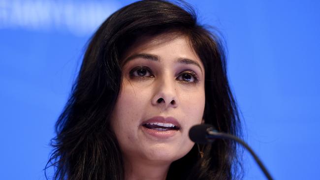 IMF chief economist Gita Gopinath. Picture: AFP