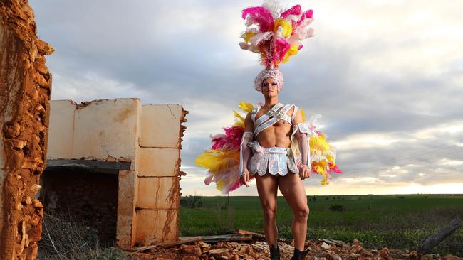 Euan Doidge as Felicia staring in Priscilla Queen of the Desert. Picture: Tait Schmaal