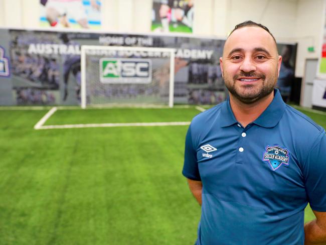 Australasian Soccer Academy founder Tony Basha says he hopes the Australasian Sports Centre will be a ‘one stop shop’ for the academy’s elite players. Picture: Angelo Velardo