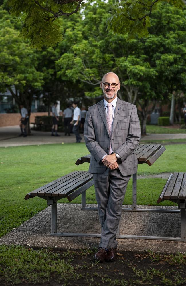 Parents have thrown their support behind principal Paul Browning. Pic Mark Cranitch.