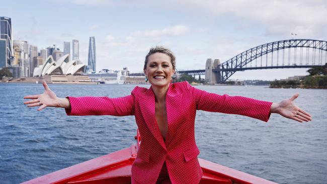 DAILY TELEGRAPH - 30/7/24New cast members for the musical Titanique which will hit Sydney later in the year,  pictured on the harbour. Marneuy McQueen pictured on the front of the boat. Picture: Sam Ruttyn