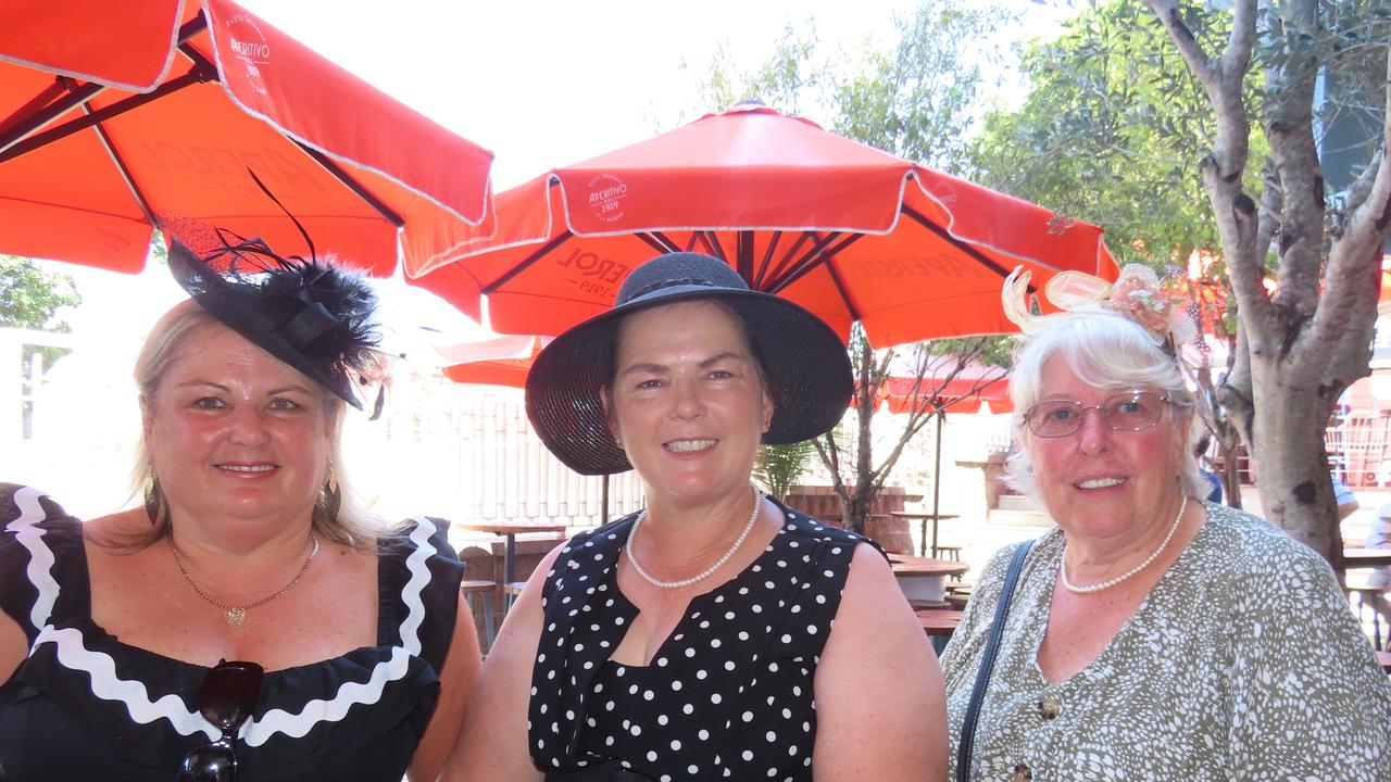 Dellas Clarke, Lisa Wong, Dorelle Jones at The Normanby on Melbourne Cup day.