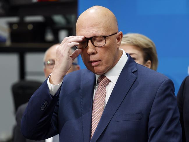 Peter Dutton seemed to be spooked out of doing what had worked for him. Picture: Richard Dobson