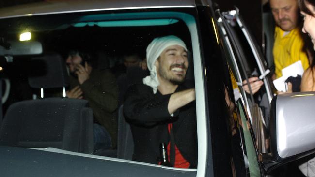 Daniel Johns of Silverchair greets fans after performing at the Thebarton Theatre, 2007.