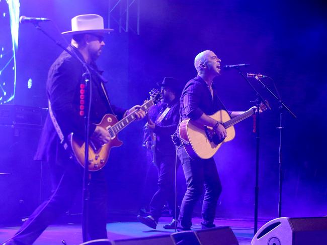 Live at the Riverstage in Brisbane. Picture: AAP Image/Steve Pohlner