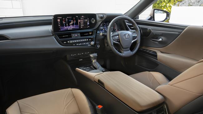 The interior is plush space to enjoy a long road trip.