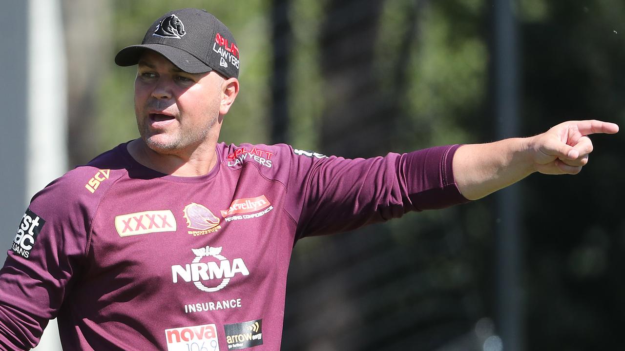 Former Broncos coach Anthony Seibold is the favourite to take over from Des Hasler at Manly. Picture: Peter Wallis