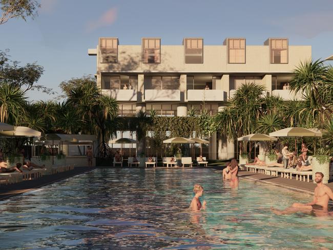 Renders of The Calile Hotel at Noosa.