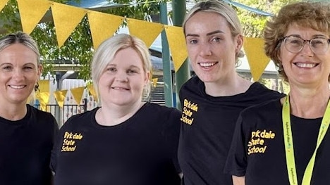 Leisa Henderson, Monique Devine, Sarah Lambe, and Bernadette Jones, Birkdale State School. Picture: Supplied