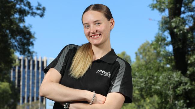 Bethany Koch studies Mechanical Engineering at Flinders University. Picture: Emma Brasier