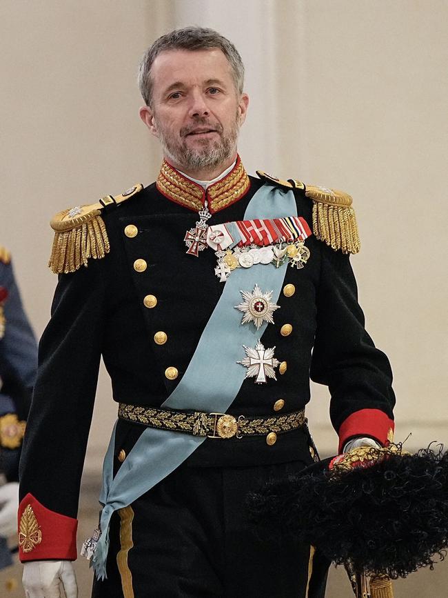 Prince Frederik wore military regalia. Picture: Mads Claus Rasmussen / Ritzau Scanpix / AFP