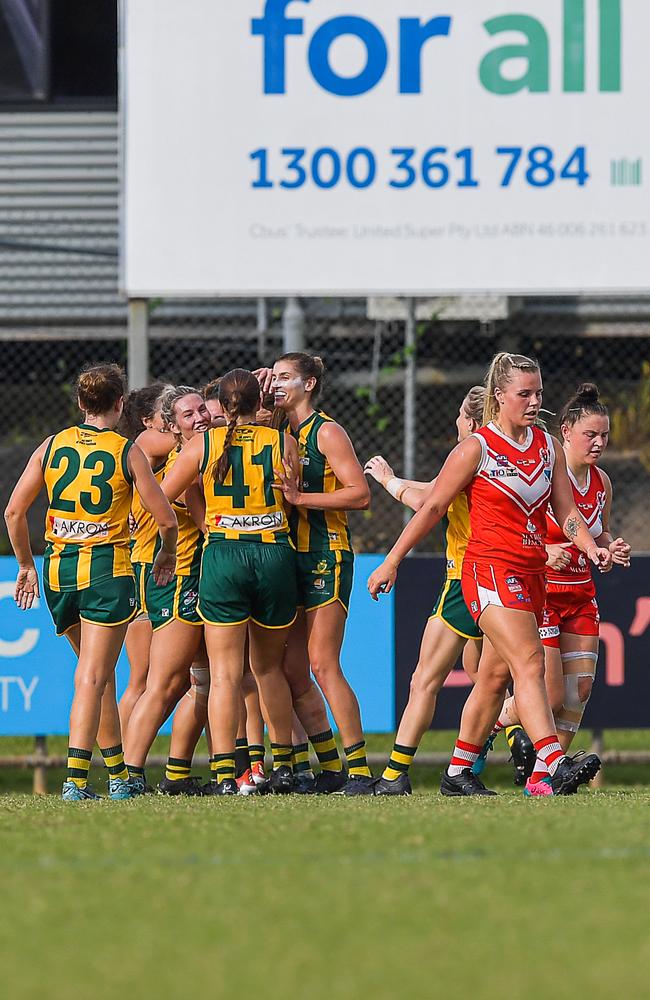 Waratah vs PINT in the 2022-23 NTFL womenÃ&#149;s grand final. Picture: PEMA TAMANG Pakhrin