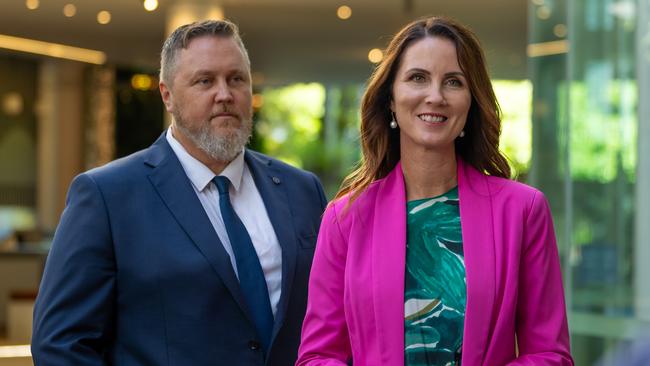 Cairns Regional Council Mayor Amy Eden and Deputy Mayor Brett Olds are the chair and deputy chair of the Local Disaster Management Group. Picture Emily Barker.