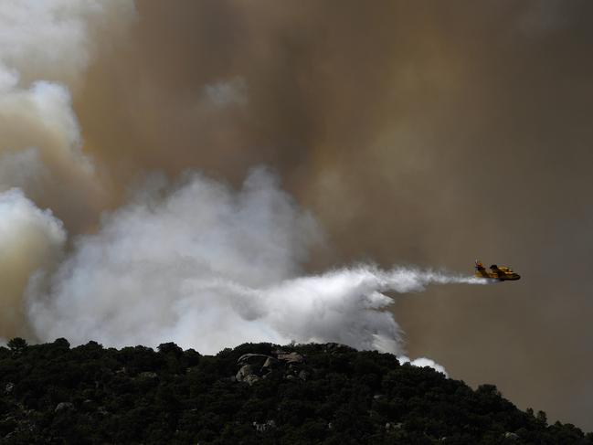 Spain experienced several wildfires during the heatwave. Picture: AFP