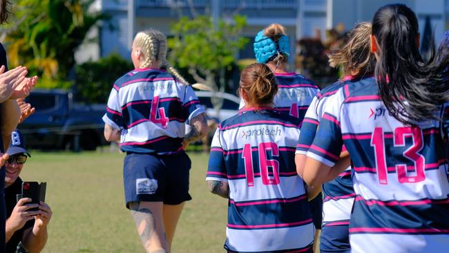 Sunshine Coast Brothers women's team in action.