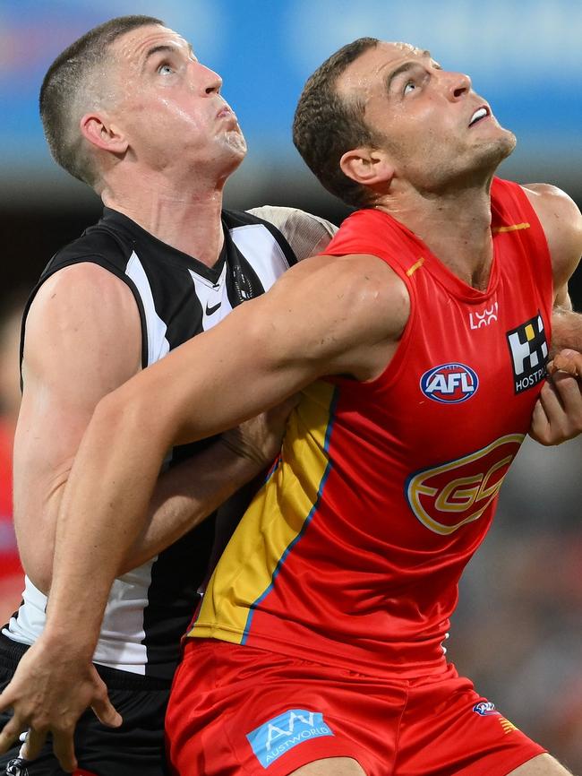 Collingwood will play Gold Coast and Brisbane on the same night. Picture: Getty Images