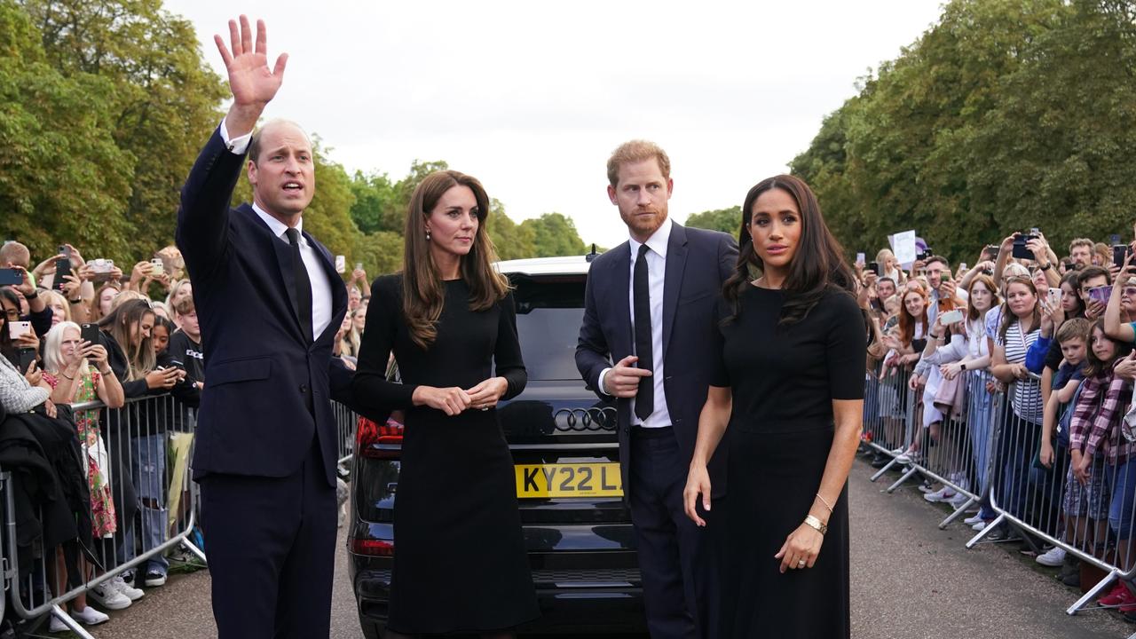 The former “Fab Four” look decidedly awkward. Picture: Getty