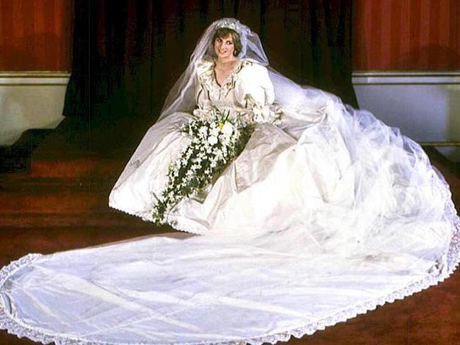 British fashion designer Elizabeth Emanuel created the iconic wedding dress for Lady Diana. Picture: AFP/PA