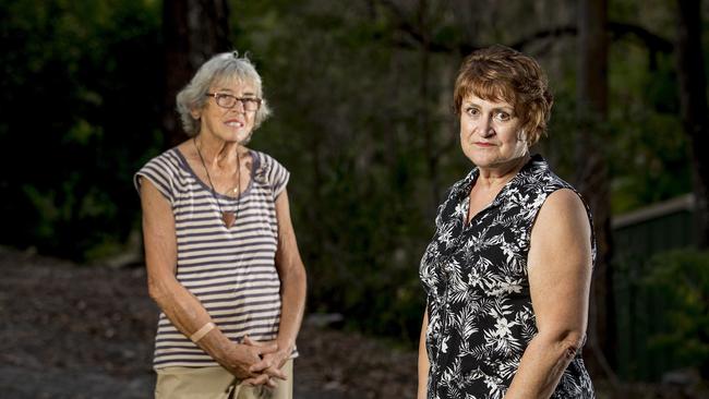 This issue has been raised with the state government by the local support group who say the decision means women will be walking around with a single breast against their will. Heather Smith and Support group spokeswoman Sandra Johnston. Picture: Jerad Williams