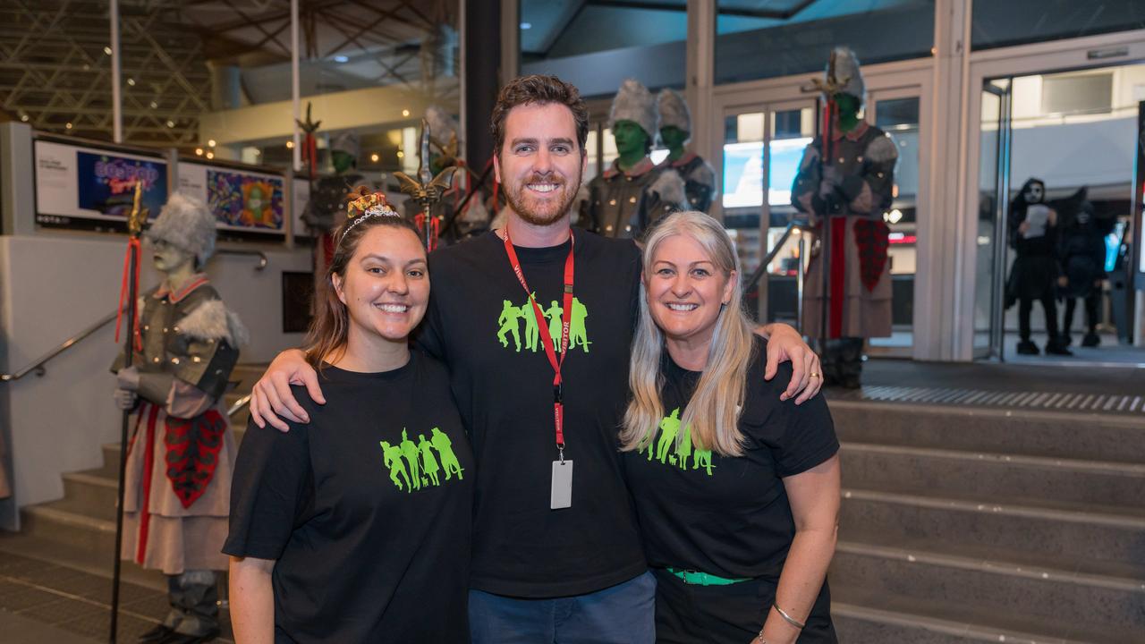 `Jenny Dimitrov, Kyle Rodgers and Rachel Castles at the Aquinas College Wizard of Oz Musical at HOTA. Picture Steven Grevis (The Pulse with Portia Large).