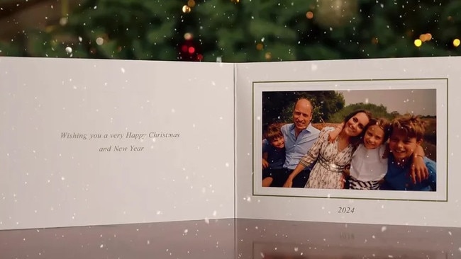 The Wales’ have released their Christmas card. Picture: Kensington Palace/The Prince and Princess of Wales