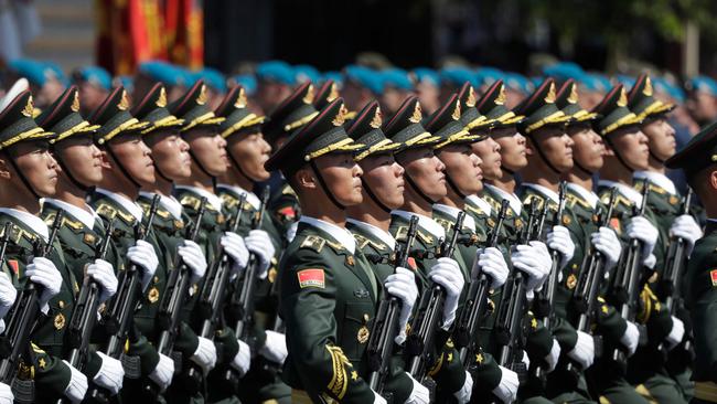 Soldiers from China's People's Liberation Army.