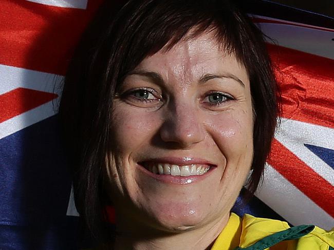 GLASGOW COMMONWEALTH GAMES 2014- Cyclist Anna Meares announced as flag bearer during the Australian Commonwealth Games team announcement of the flag bearer at Kelvingrove Art Gallery and Museum. Pics Adam Head