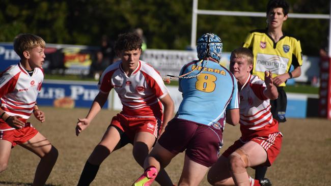 Renouf Shield action: Keebra Park v Palm Beach Currumbin.