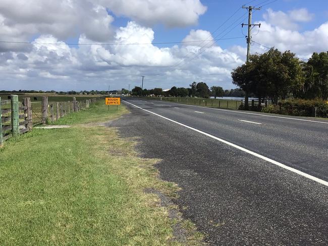 The incident occurred at Swan Creek, a few kilometres south of Ulmarra, NSW.