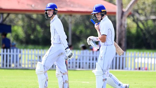 GPS First XI cricket between Churchie and Brisbane Grammar School. Saturday January 27, 2024. Picture, John Gass