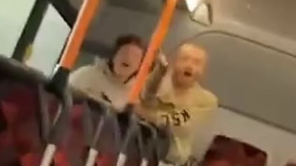 The incident took place on a public bus in Melbourne.