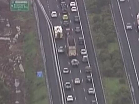 Brisbane residents have been accused of a mass exodus ahead of a three day lockdown starting at 6pm. Picture: Channel 7