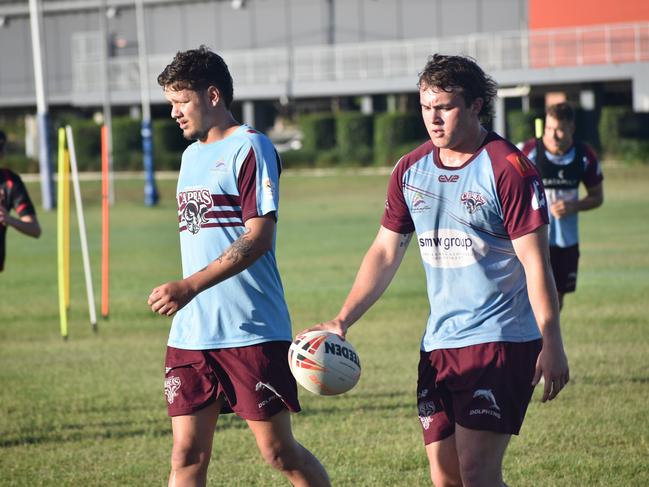 CQ Capras under-16, under-18, under-21 and senior men training at Kettle Park, Rockhampton, on December 3, 2022.