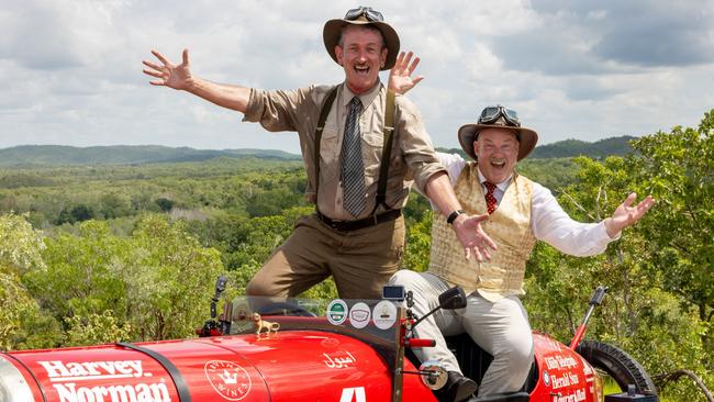 Birtles and the Bean: Matthew Benns and Warren Brown south of the Adelaide River approx. 100km from Darwin, Northern Territory. Photo: Nigel Wright