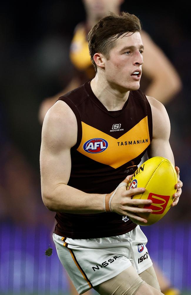 Josh Ward could be one of Hawthorn’s elite young midfielders by seasons end. Picture: Michael Willson