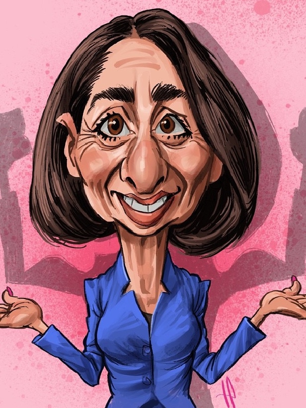 NSW Premier Gladys Berejiklian's win has given her a power boost. Artwork: Terry Pontikos