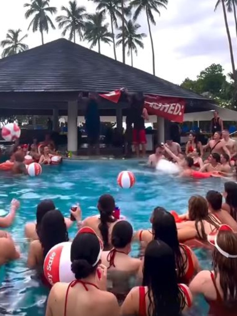 A pool party at Schoolies. Picture: Instagram/Unleashed