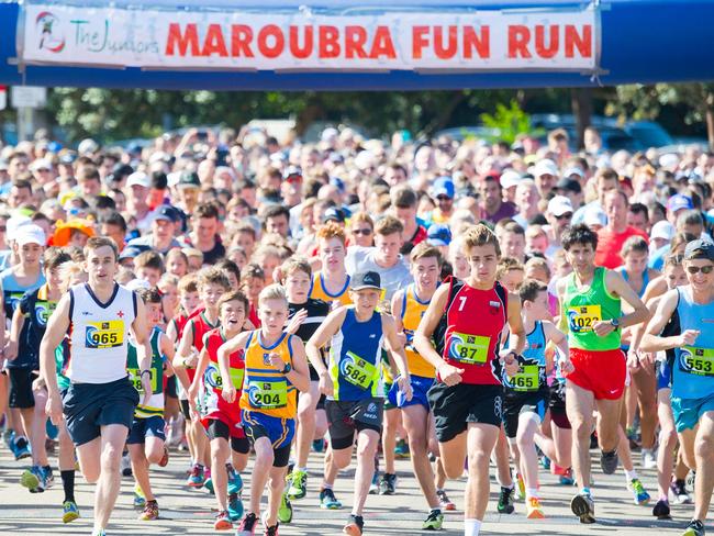 The 2016 Maroubra Fun Run. Picture: Glenn Duffus