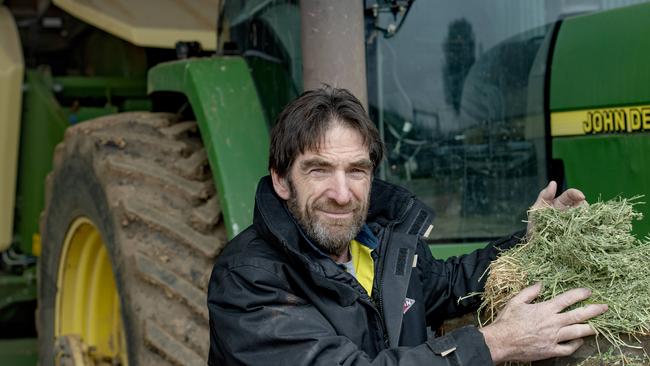 Timmering hay and fodder contractor Alex Peacock says there is enormous demand for stock feed at the moment. Picture: Zoe Phillips