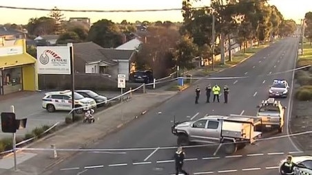 A mother and her two children were hit in Melbourne's west on Thursday. Picture: 7News