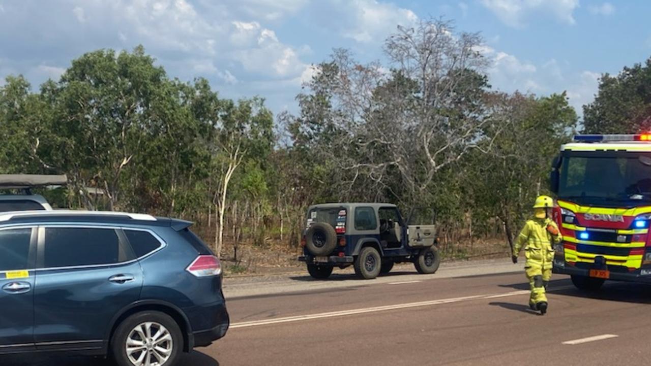 The two vehicles involved in the Dick Ward Drive smash on Sunday afternoon.