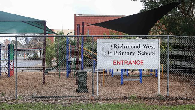 Richmond West Primary School is next to the safe injecting room in North Richmond. Picture: Ian Currie